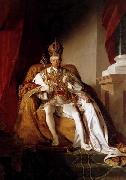 Friedrich von Amerling Emperor Franz I of Austria in his Coronation Robes oil on canvas